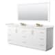 Option White, Bronze Trim, White Quartz Top
