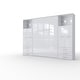 preview thumbnail 2 of 13, INVENTO Vertical Wall Bed with mattress 55.1"x78.7" and 2 storage cabinets