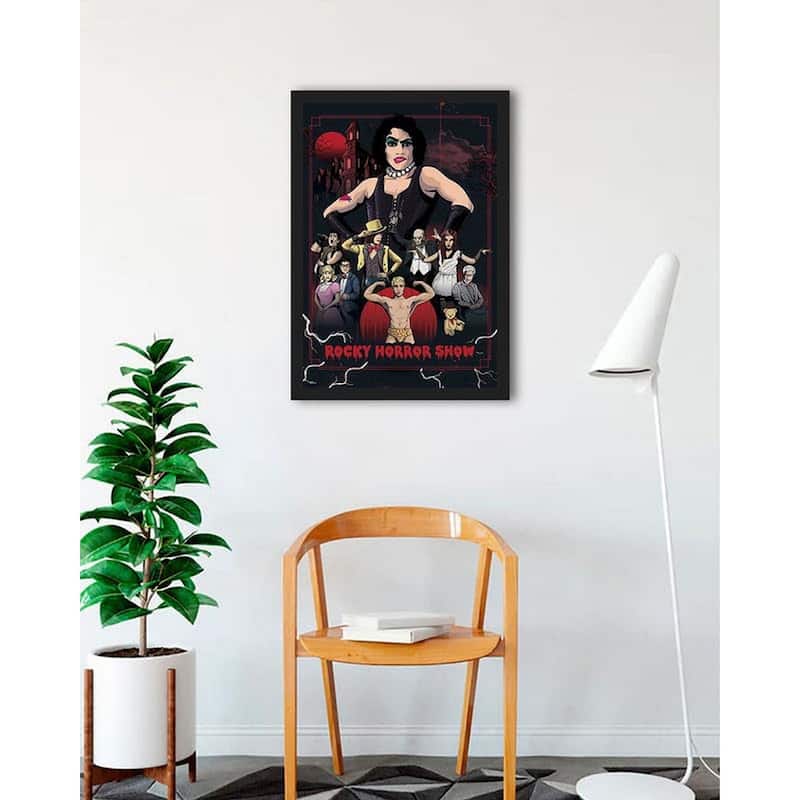 Rocky Horror Collage Framed Poster - 24 x 36 Inch