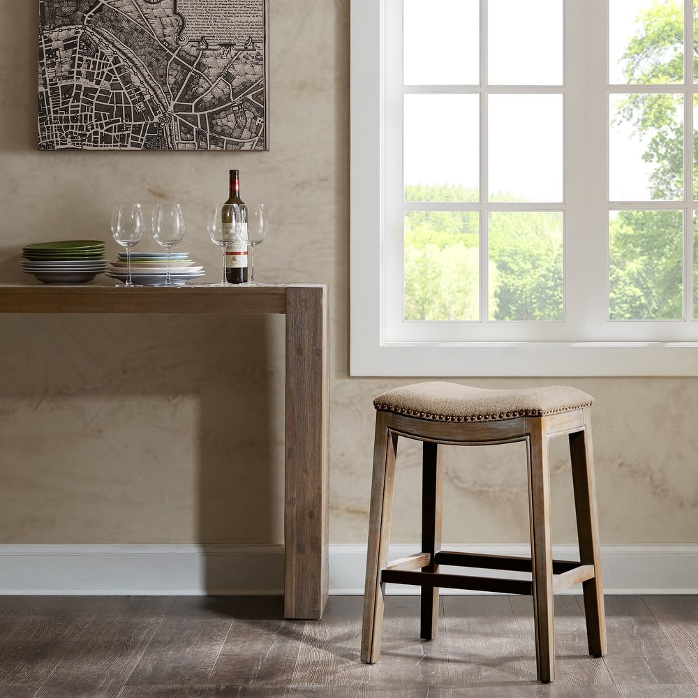 Madison Park Nomad Saddle Counter Stool