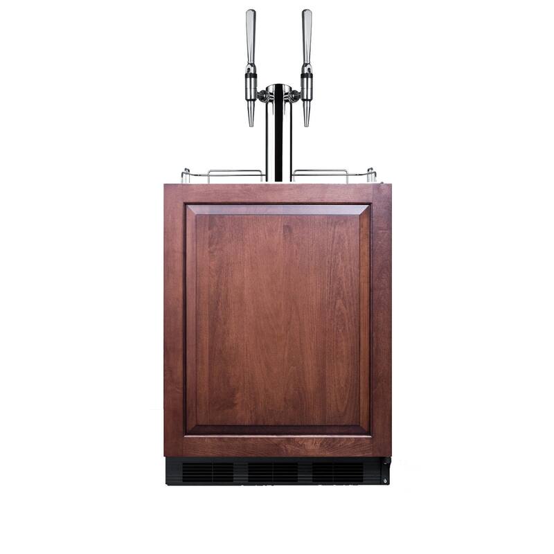 Summit 24 Inch Wide 5.5 Cu. Ft. Built-In Coffee Double Cold Brew Tap - Panel Ready