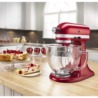 KitchenAid ArtisanÂ® Design Series 5 Quart Tilt-Head Stand Mixer with Glass
