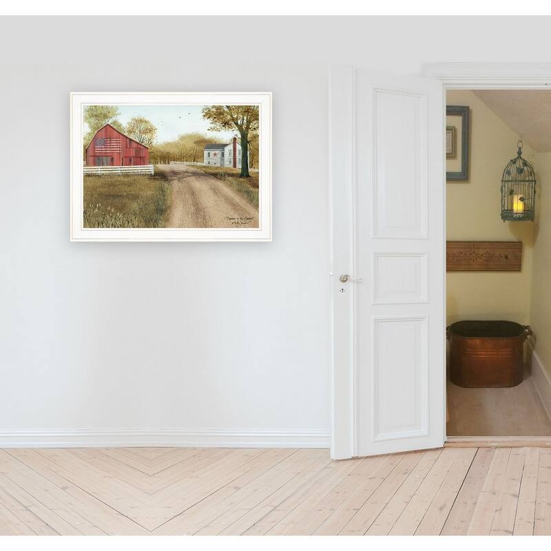 TrendyDecor4U Farmhouse "Summer in the Country" Framed Print Wall Art by Billy Jacobs