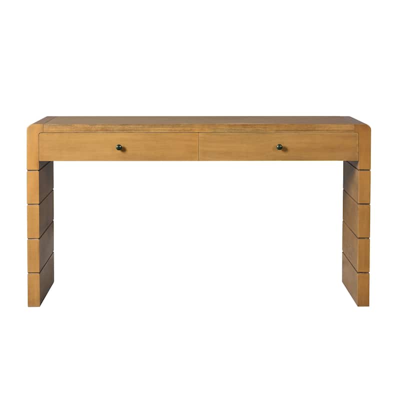 Curved Console Table with Storage