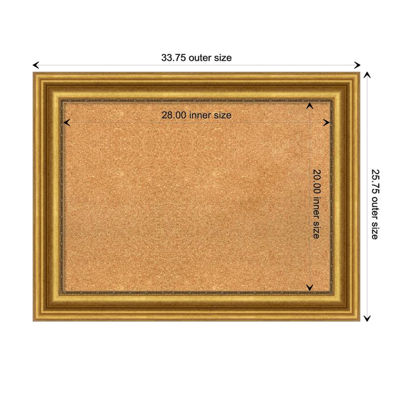 Parlor Framed Cork Bulletin Memo Board