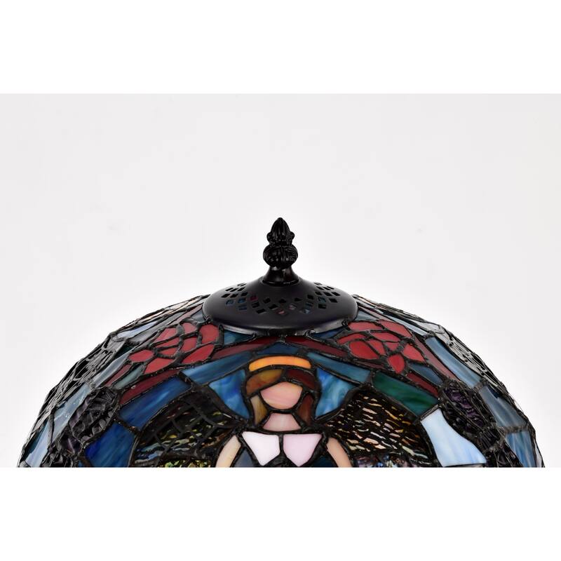 Tiffany-style Angel Table Lamp
