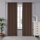preview thumbnail 21 of 36, Deconovo Back Tab Blackout 42 Width Curtains (2 Panel) 42 x 45 - Brown