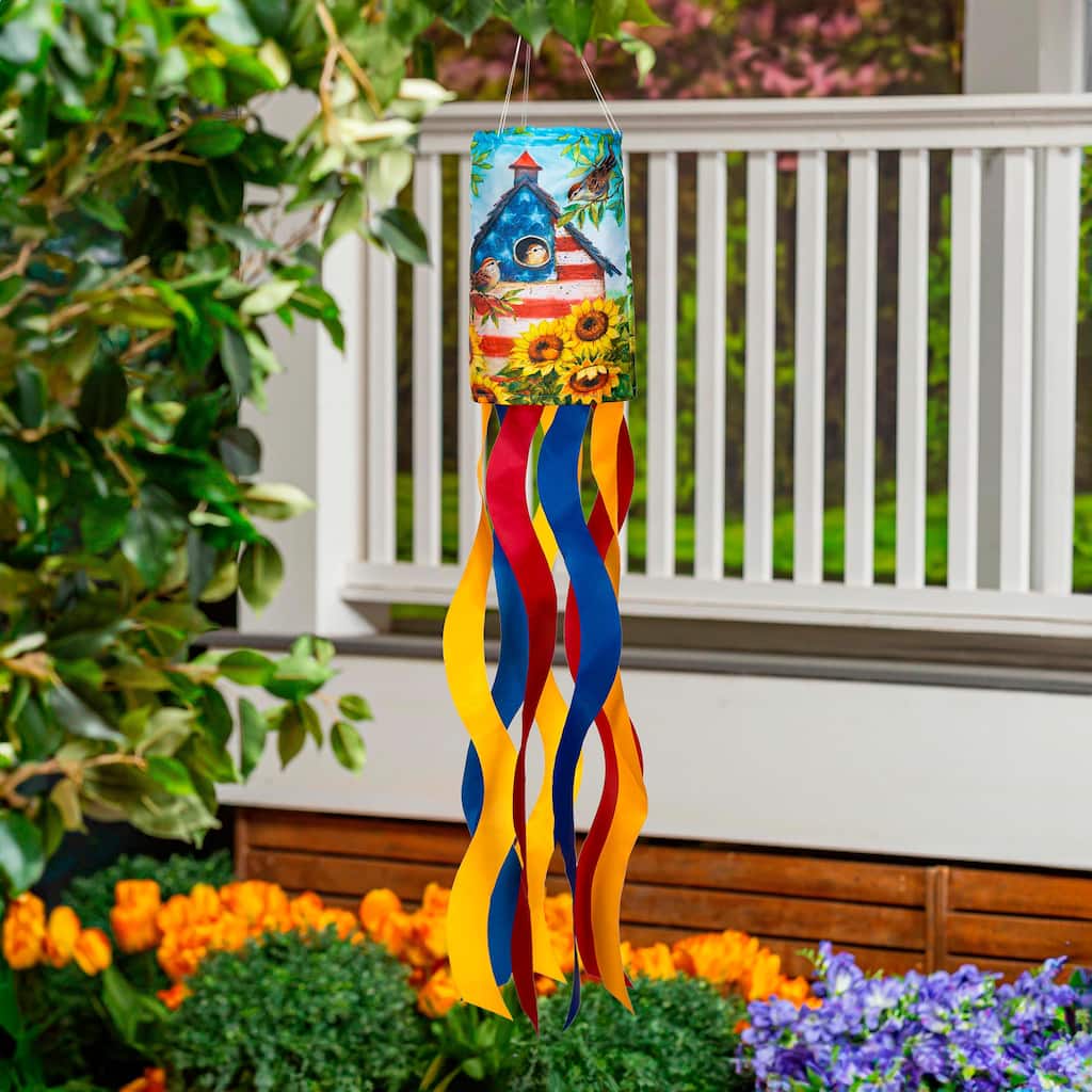 40" Stars And Sparrows Sublimated Windsock