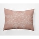 preview thumbnail 15 of 15, Snowflake Decorative Christmas Throw Pillow 14" x 20" - Peach