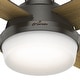 preview thumbnail 7 of 21, Hunter 44" Dempsey Flush Mount Ceiling Fan with LED Light, Handheld Remote - Modern, Contemporary, Transitional, Industrial