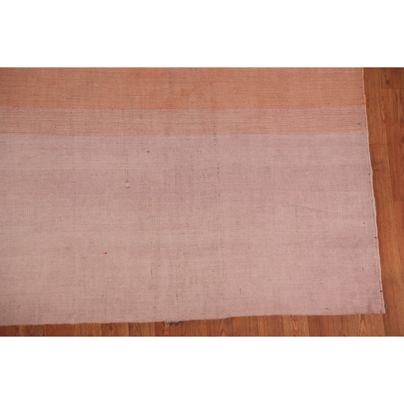 Nomadic Striped Kilim Oriental Area Rug Flatweave Wool Carpet - 9'0"x 11'8"