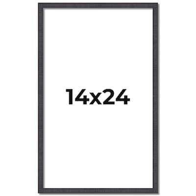 14x24 Frame Brown Solid Wood Picture Frame - Complete Modern Photo
