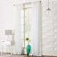 No. 918 Ladonna Crushed Texture Semi-Sheer Rod Pocket Curtain Panel, Single Panel