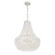 preview thumbnail 3 of 3, Rylee 6 Light Matte White Chandelier - 18.75'' W x 23.6'' H