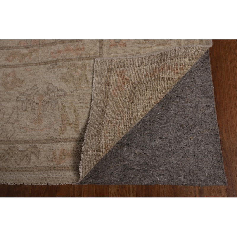 Floral Oriental Oushak Turkish Area Rug Hand-Knotted Wool Carpet - 7'9"x 10'3"