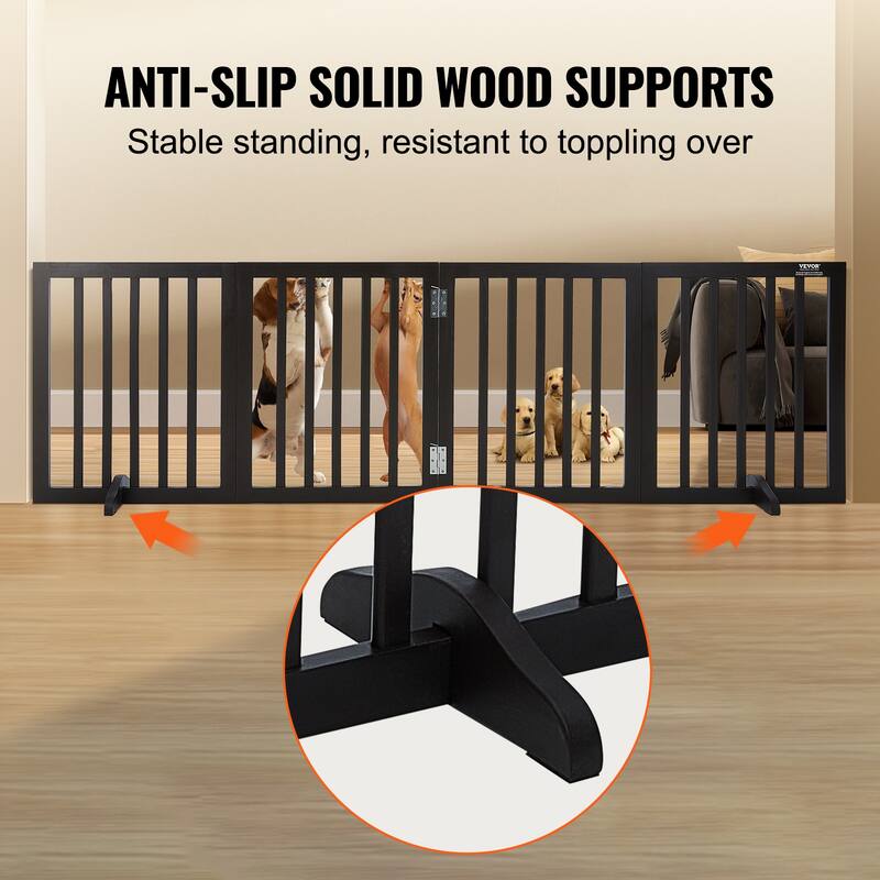 VEVOR Free Standing Dog Gate,Freestanding Pet Gate,for Wide and Narrow Passageways