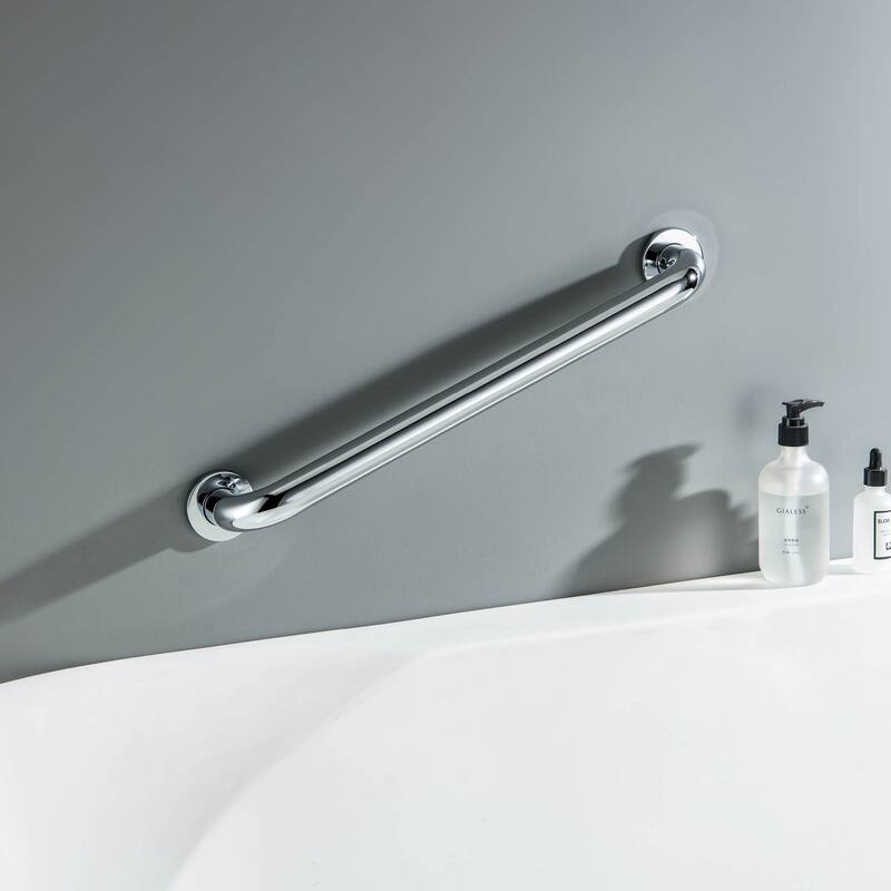 Bathroom Safety 18-Inch Length Stainless Steel Shower Grab Bar with Concealed Screws