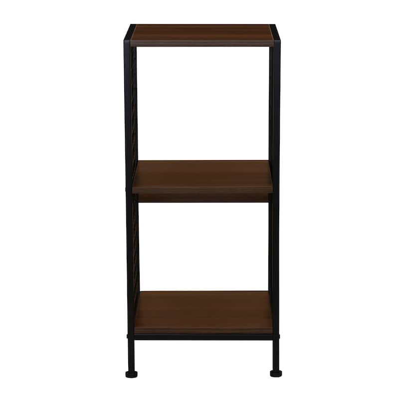 Household Essentials Trellis Open Storage Bookshelf with 2 Cube Compartments