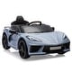 preview thumbnail 36 of 47, 12V Kids Ride on Car Licensed Corvette Battery Powered Car Toddles Electric Sports Car Toy with Remote Control Grey