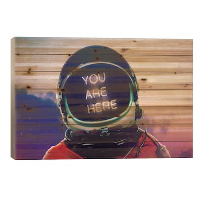 Where You Are Print On Wood by Seamless - Multi-Color