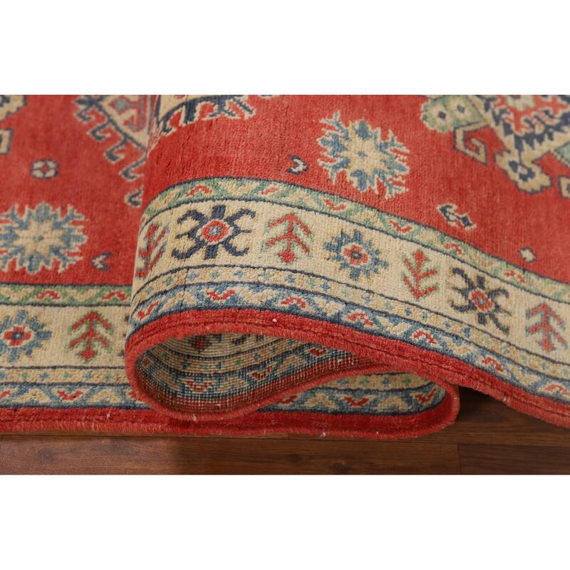 Oriental Kazak Runner Rug Handmade Wool Carpet - 2'10" x 9'1"
