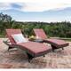 Option Grey Wicker With Red Cushion