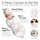 preview thumbnail 6 of 4, Sweet Jojo Designs Pink Bows Girl Baby Cocoon and Beanie Hat Sleep Sack 2pc Set -for Ballerina Ballet Dancer Princess Collection