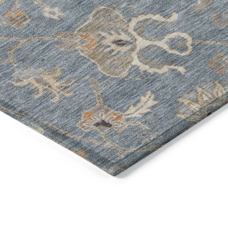 HomeRoots Floral Traditional Rectangle Outdoor Rug