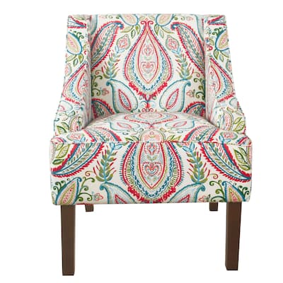 HomePop Classic Swoop Accent Chair - Bold Paisley
