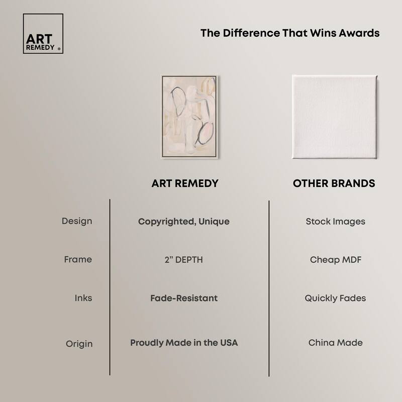 Faded Outlines II Canvas by Art Remedy