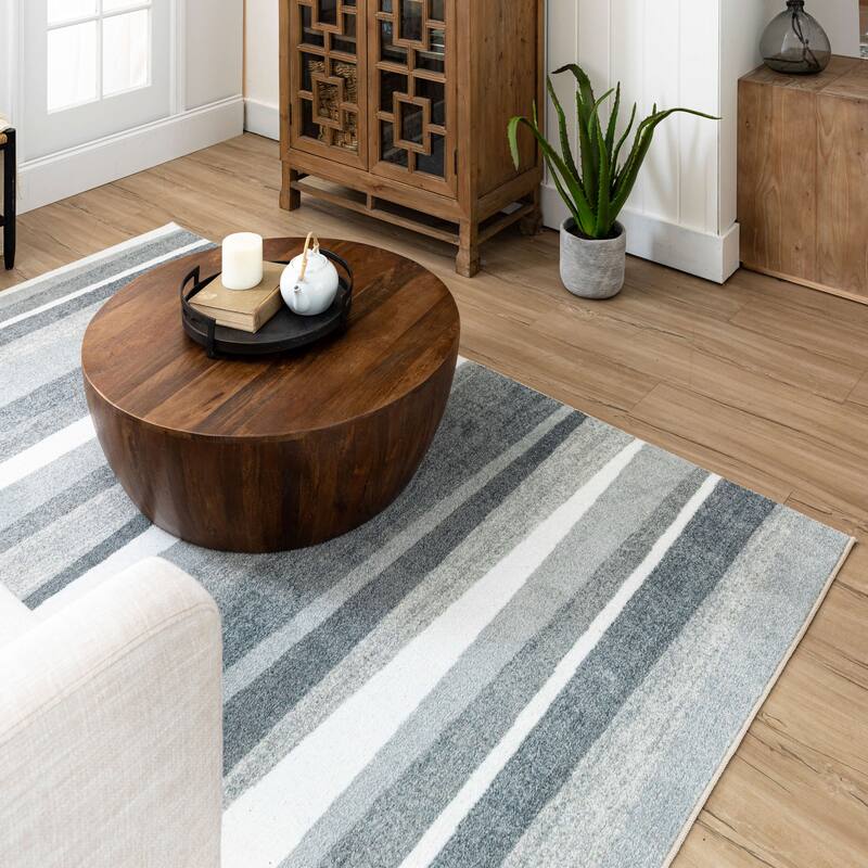 Mohawk Home Mayan Sunset Sierra Multicolor Stripe Area Rug