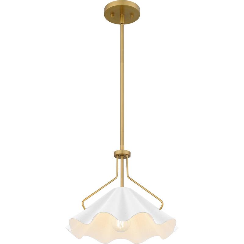 Aged Brass One Light Pendant from the Quoizel Pendant Collection