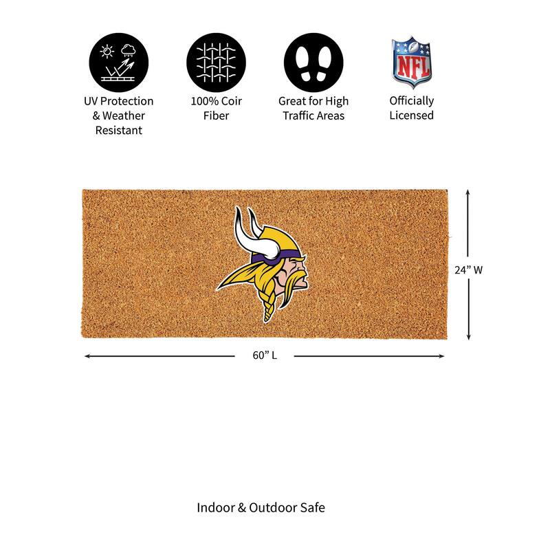 Minnesota Vikings Full Color Indoor/Outdoor Coir Mat