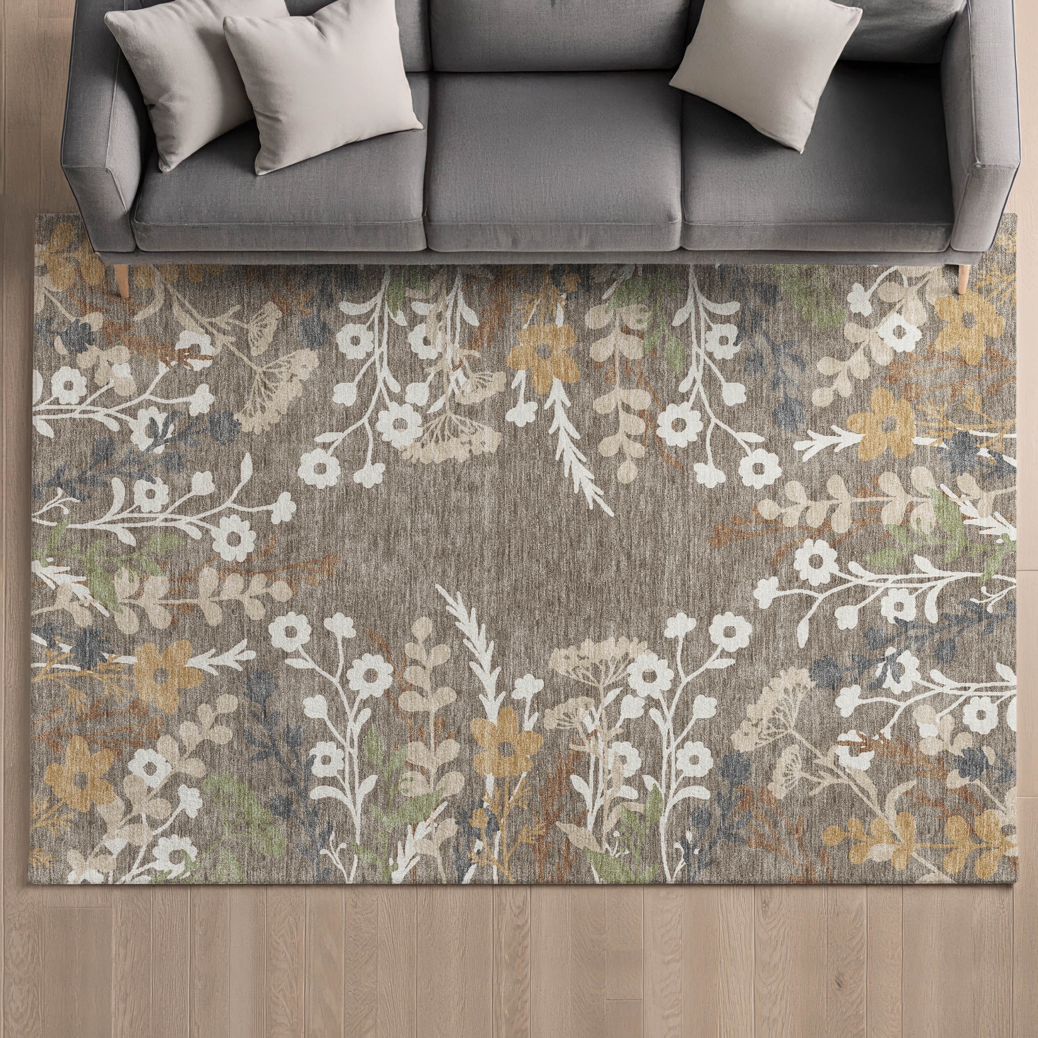 Premium Washable Super Soft Floral Lavina Mayfield Rug