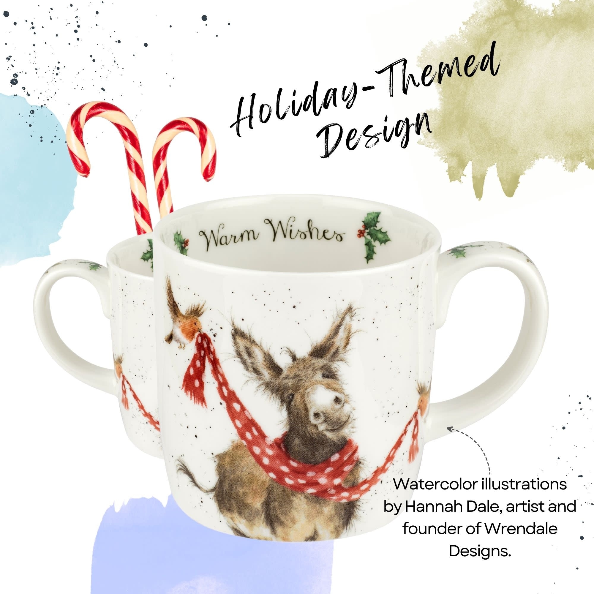 Royal Worcester Holiday Wrendale Designs 14 oz Mug - Overstock
