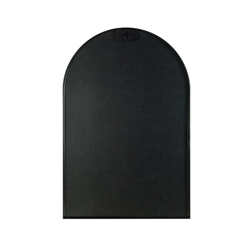 24x32 Inch Metal Framed Arched Bathrrom Mirror For Wall