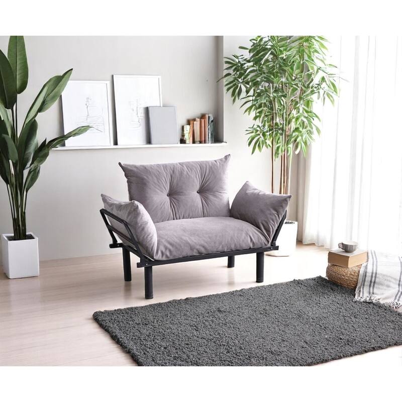 Sadio Metal Frame Loveseat With Removable Cushions