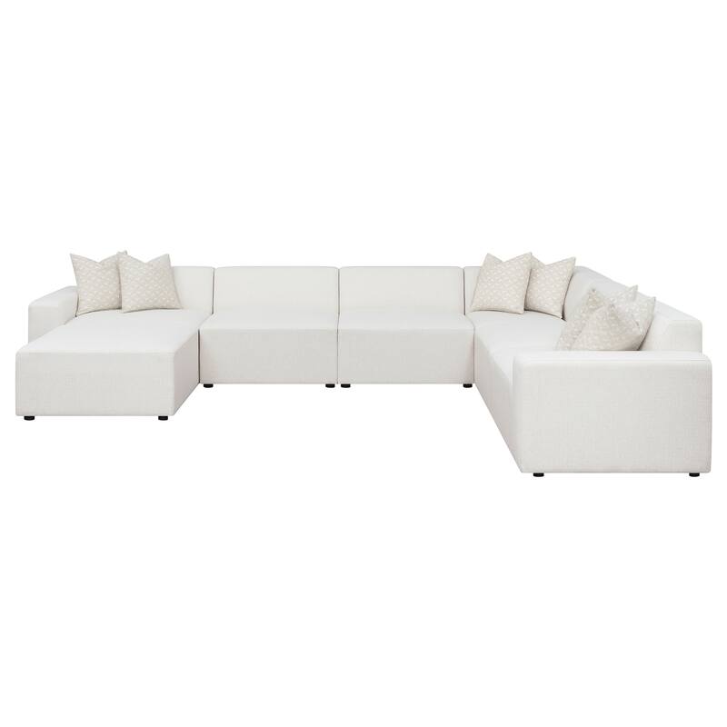 Marlowe Pearl Upholstered Square Ottoman