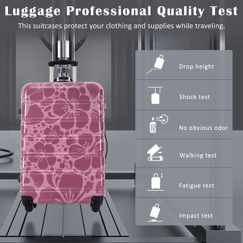 Hardshell Luggage Sets 3 pcs Spinner Suitcase with TSA Lock Lightweight-20"+24"+28" Luggages
