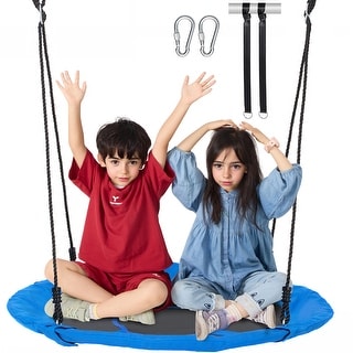 Tree Swing, 40 Inch Saucer Swing, 750lbs Weight Capacity, 900D Oxford Fabric Swing Seat - 40 Inch