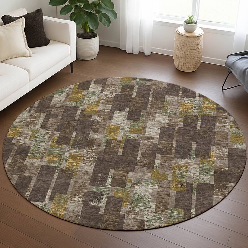 Machine Washable Indoor/ Outdoor Casual Carson Chantille Rug