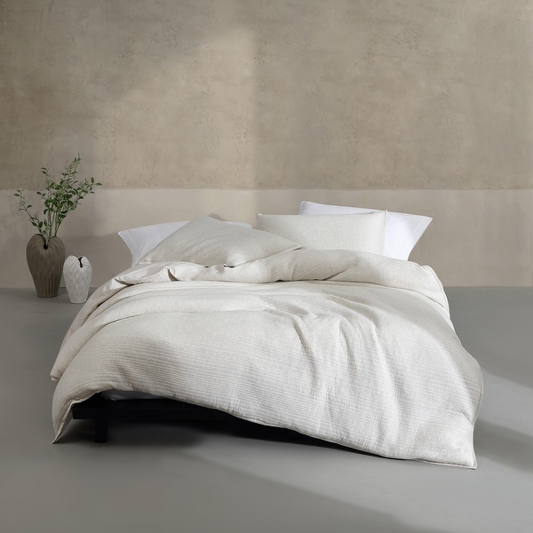 Calvin Klein Modern Cotton Ribbed Matelasse Duvet Cover Set Bed Bath Beyond 39872132