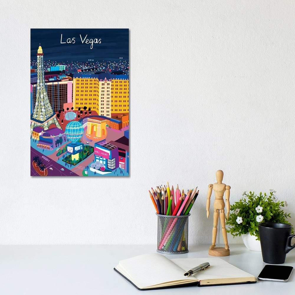 iCanvas "View from Above Las Vegas" by Carla Daly Canvas Print