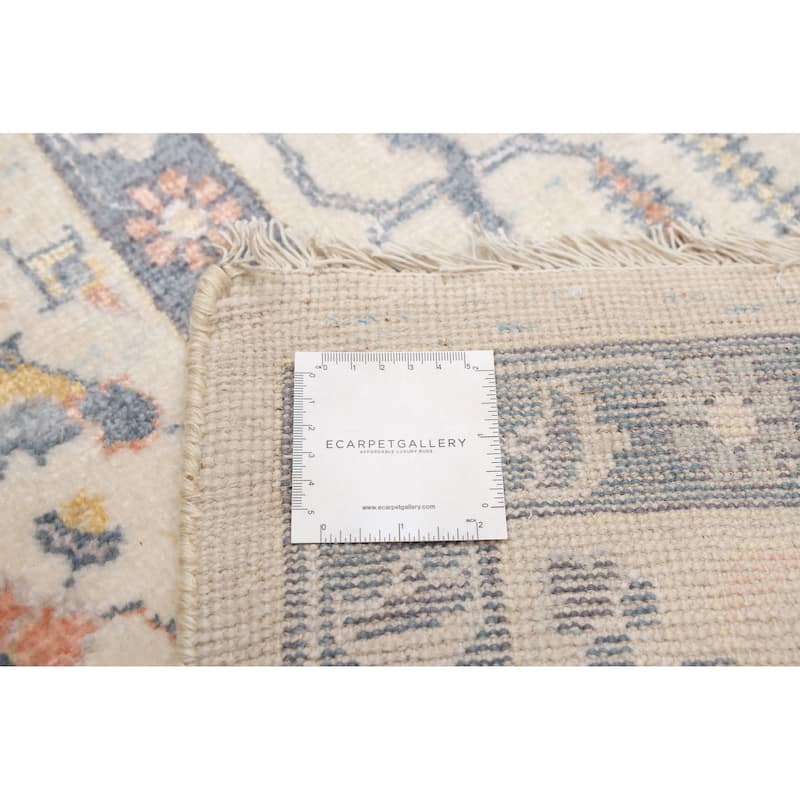 ECARPETGALLERY Hand-knotted Heritage Cream Silk, Wool Rug - 7'10 x 9'11