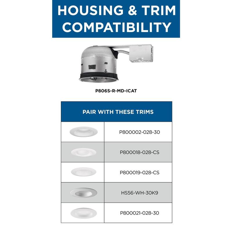 6 in. Steel Recessed Shallow Remodel Housing for 6 in. Trim - Medium - Galvanized - Medium