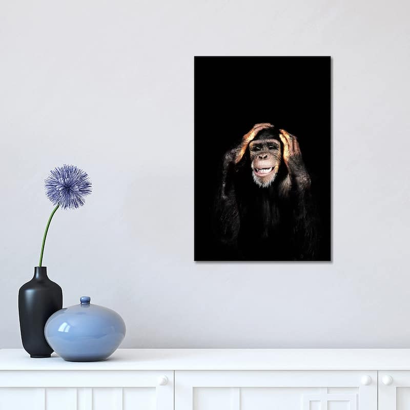 iCanvas "Hear No Evil" by Wouter Rikken Canvas Print - 18x12x1.5