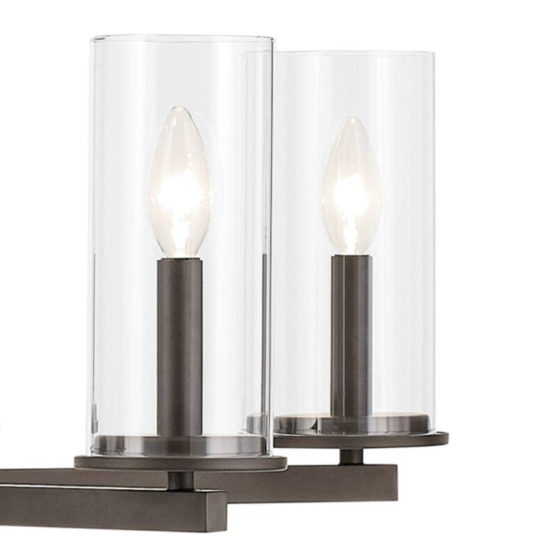 Kichler Lighting Crosby 32.5 in. 9-Light Clear Glass 2-Tier Chandelier