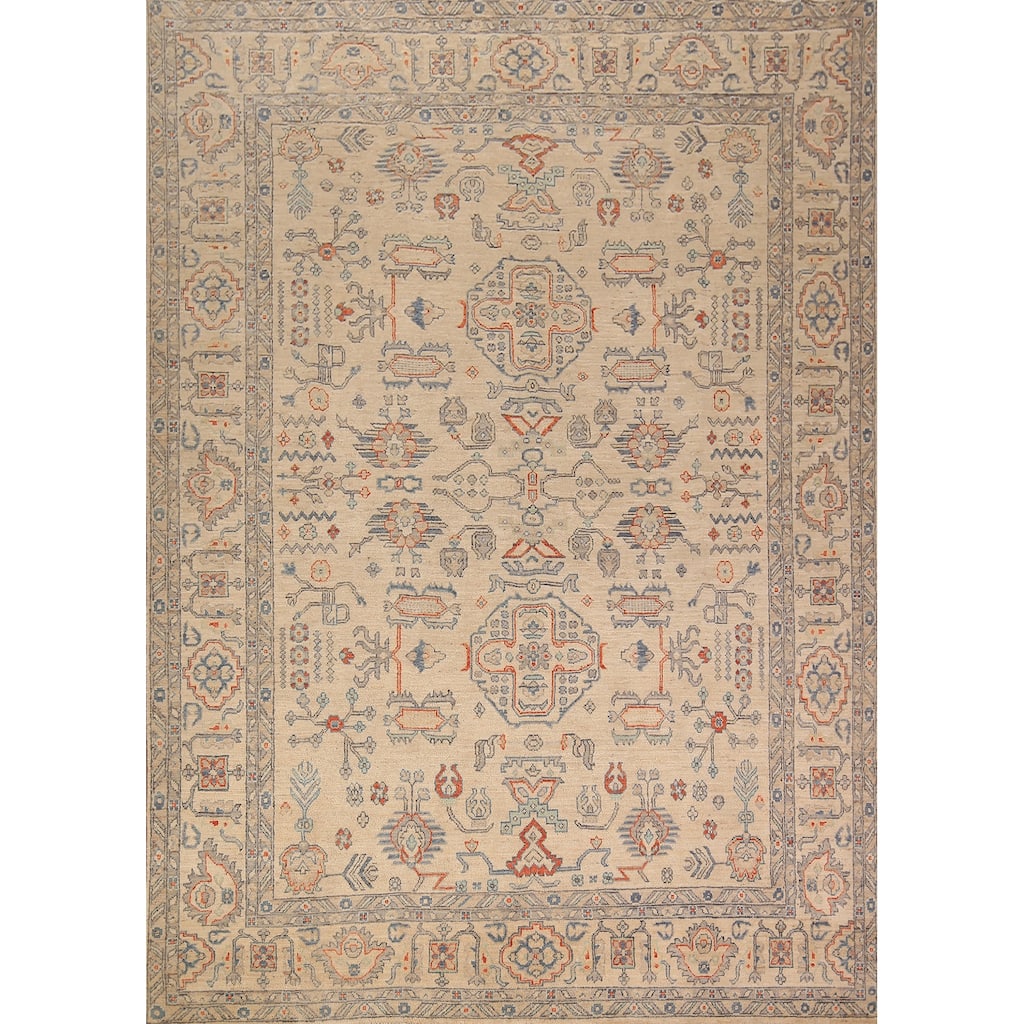 Ziegler Oriental Area Rug Hand-Knotted Wool Carpet - 7'7" x 9'11"