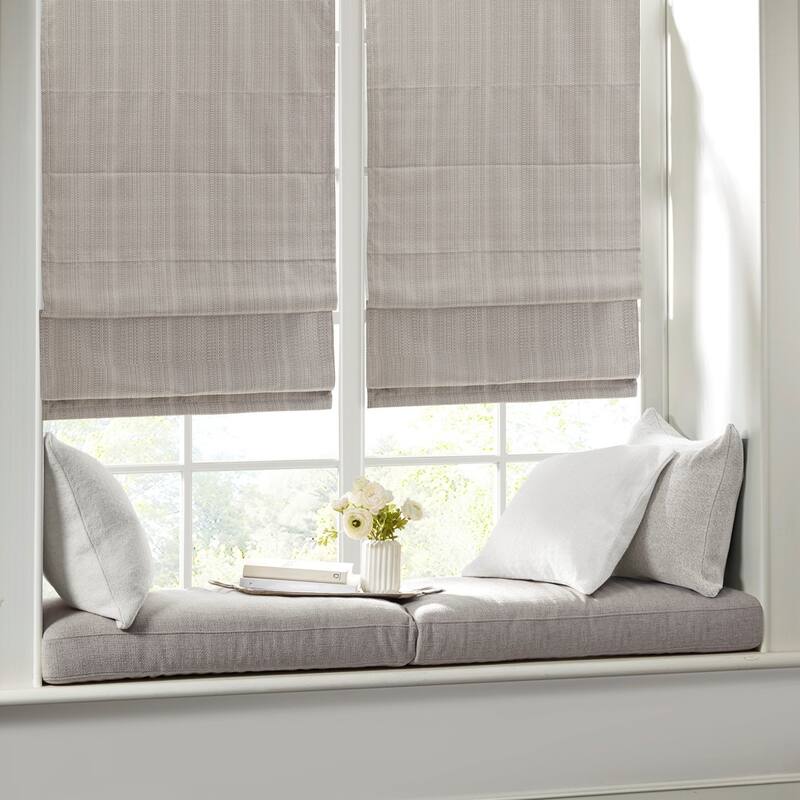 Basketweave Room Darkening Cordless Shade