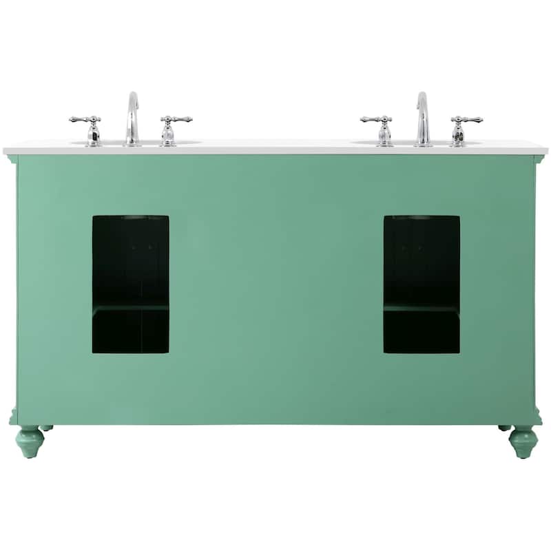 Elegant Lighting VF12360D-VW Otto 60" Free Standing Double Basin